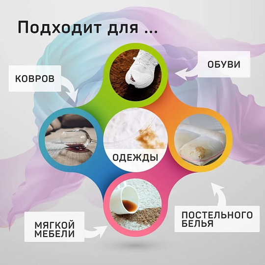 Пятновыводитель Большая стирка, 400 г, порошок, кислородный, 23379