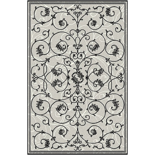 Ковер интерьерный 0.6х1 м, Люберецкие ковры, Графит-6, прямоугольный, рис. 30711, цв. 55