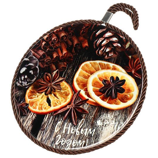 Подставка под горячее, керамика, 16 см, Y4-7363