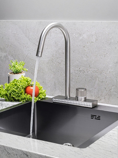 Смеситель для кухни, РМС, с картриджем, SUS130-017F