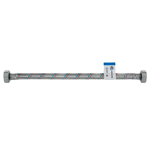 Подводка для воды 1/2"х0.6 м, г-г, сталь, AquaLine