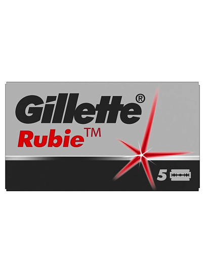Лезвия Gillette, Rubie, для мужчин, 5 шт