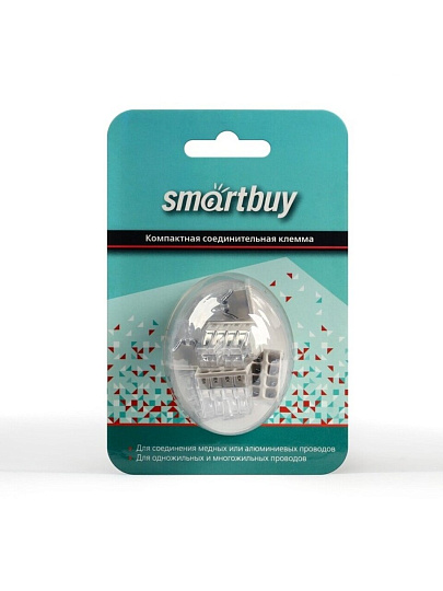 Клемма монтажная, 8 отверстий, 8 шт, Smartbuy, SBE-pwco-8-rp