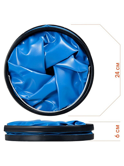 Ведро-трансформер 11 л, синее, Airline, AB-O-01