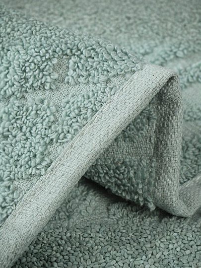 Плед евро, 220х240 см, подарочная коробка, жаккард, 100% хлопок, Karteks, Damask 16, бирюзовый