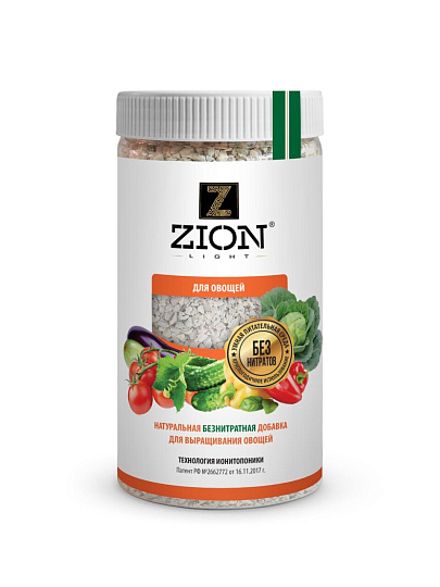 Удобрение для овощей, минеральное, субстрат, 800 г, Zion