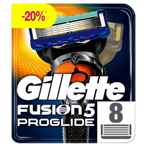 Сменные кассеты для бритв Gillette, ProGlide, для мужчин, 8 шт