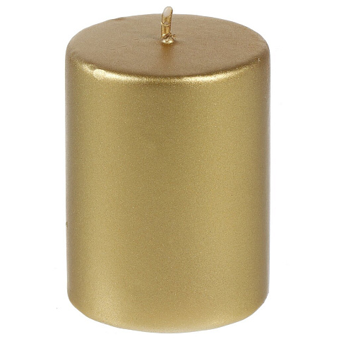 Свеча декоративная, 8х6 см, цилиндр, золото, 13 8165 30 00