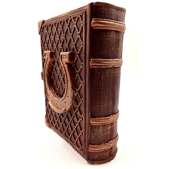 Копилка Символ Года Книга Конь, 21 см, гипс, G040-21-112K, шоколадно-бежевая