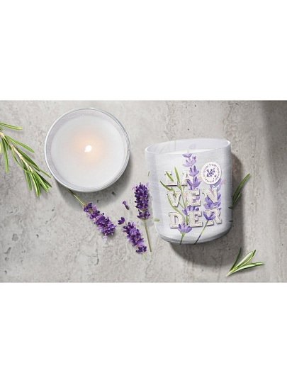 Свеча 8.5х9 см, в стакане, Bartek Candles, Лаванда, 150гр