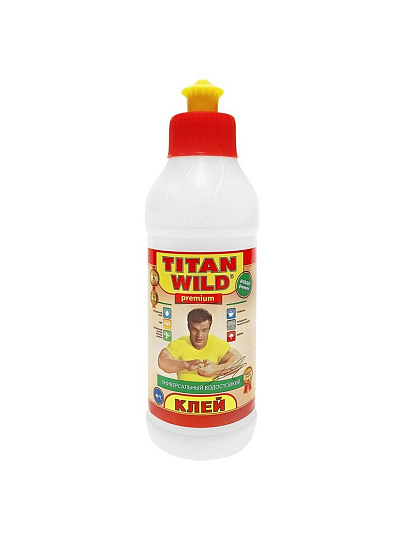 Клей Titan Wild, универсальный, прозрачный, водостойкий, 250 мл, TWP0,25, Premium