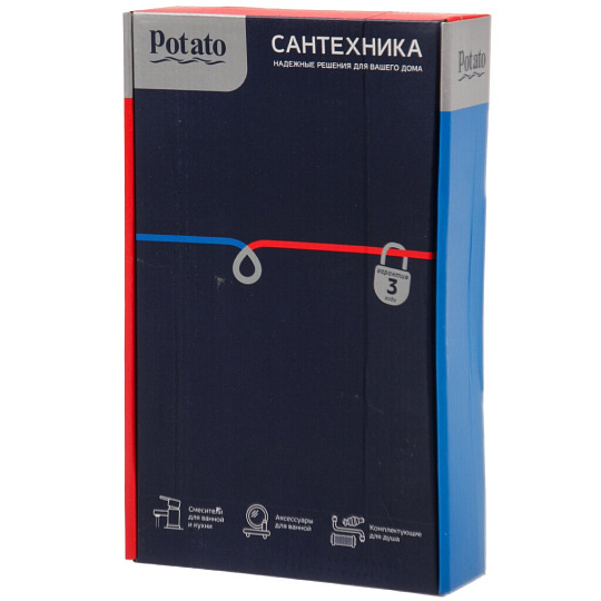 Смеситель для раковины, Potato, с картриджем, P10303S-2