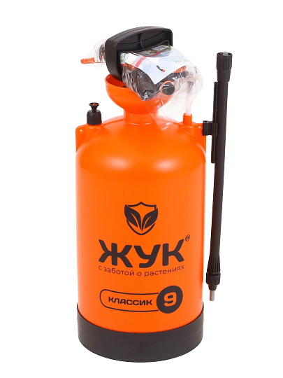 Опрыскиватель садовый Жук, 9 л, пластик, 650-970 мм, телескопический брандспойт, Классик, ОП-207 0406-00