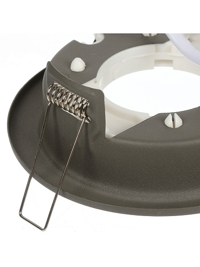 Светильник светодиодный встраиваемый, GX53, 10.8х3.8 см, матовый, графит, General Lighting Systems, GCL-GX53-H38