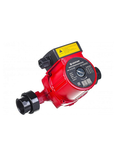 Насос циркуляционный, Unipump, 1 1/2 '', 100 Вт, максимальный напор 6 м, 3.8 м³/ч, UPС 25-60 180