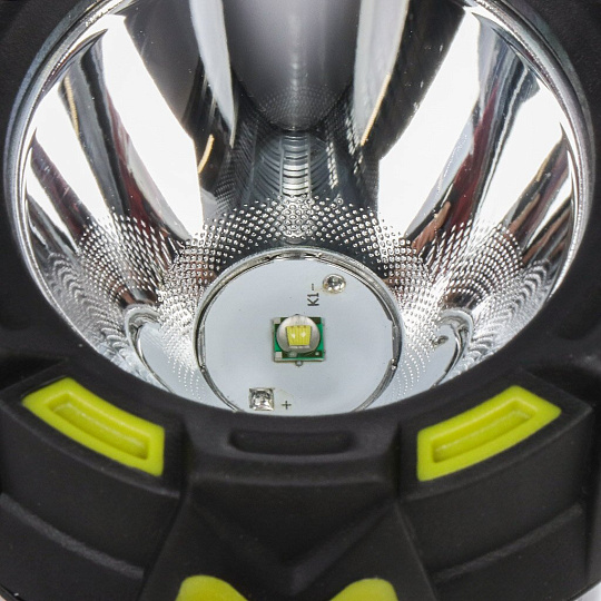 Фонарь ручной встроенный аккумулятор, прожектор, Camelion, LED5124, зарядка от USB, пластик, 5 Вт, Micro USB, Powerbank, 14671