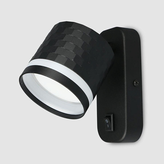 Светильник бра General Lighting Systems, Кирпич, 50 Вт, GX53, на 1 лампочку, IP20, 8.2х7 см, накладной, черный, 661779