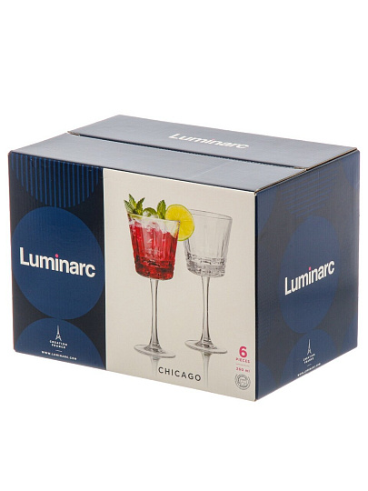 Бокал для вина, 260 мл, стекло, 6 шт, Luminarc, Чикаго, O0562