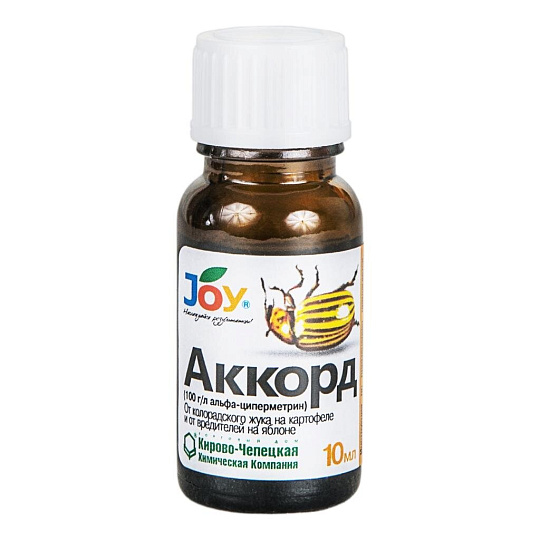 Инсектицид Аккорд, от насекомых-вредителей, на картофеле и яблоне, жидкость, 10 мл, Joy