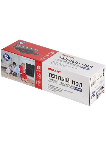 Теплый пол 3 м2, 450 Вт, 0.5х6 м, пленочный, Optima 150, Rexant