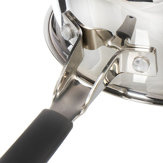 Ковш нержавеющая сталь, 1.9 л, крышка стекло, ручка нержавеющая сталь, индукция, Vensal, Nouve Accord, VS1514