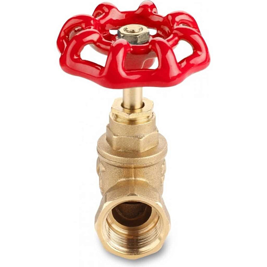 Вентиль для воды, 3/4", г-г, красный, AquaLink