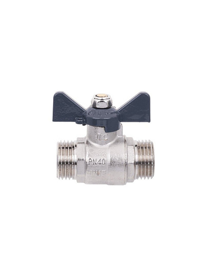 Кран для воды, 1", ш-ш, ручка-бабочка, AquaLink