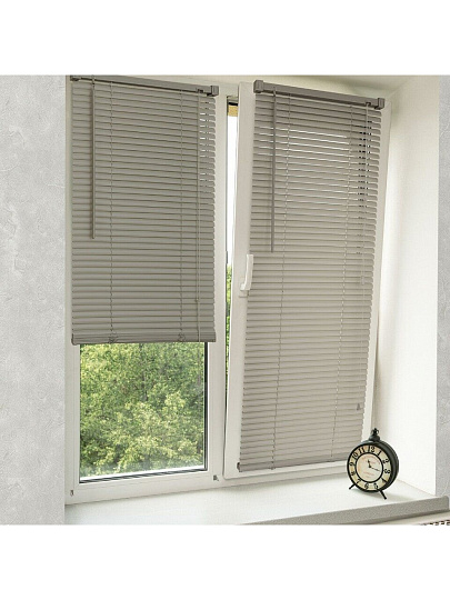 Жалюзи пластик, 70х160 см, серебро, NO.RF-M-001
