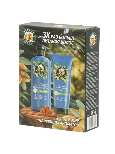 Набор подарочный для женщин, Herbal Essences, Аргановое масло, шампунь 250 мл+бальзам 180 мл