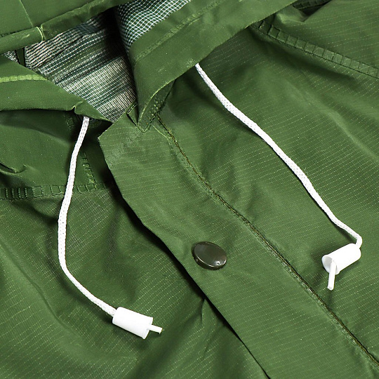 Дождевик плащ 72х120 см, с капюшоном, кнопки, ПВХ, XXXL, UNI