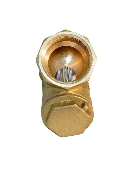 Фильтр косой для воды, 1/2'', 45 °, г-г, латунь, БАЗ