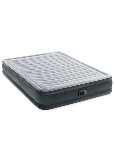 Кровать надувная Intex, 203х152х33 см, Comfort-Plush Mid Rise, 67770ND, насос встроенный, электрический, флокированная, 273 кг