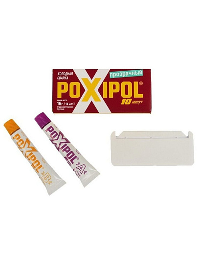 Холодная сварка универсальная, Poxipol, 16 г, 14 мл, прозрачная, 00267