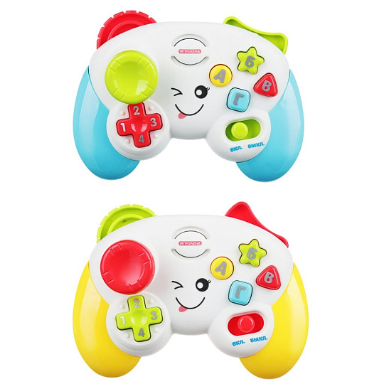Игрушка детская Игроленд, Геймпад, 15х10.5х6 см, интерактивная, свет, звук, пластик, 272-692, в ассортименте