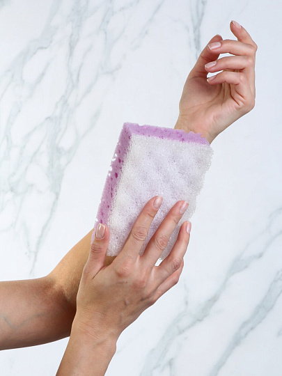 Губка для тела с массажным слоем, 1 шт, Марья Искусница