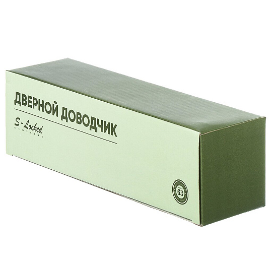 Доводчик дверной S-Locked, DZ-40, до 40 кг, серебро, 121607