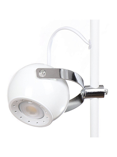 Светильник напольный Camelion KD-811 C01 белый 10Вт, 2 плафона, 800лм, 4000К LED