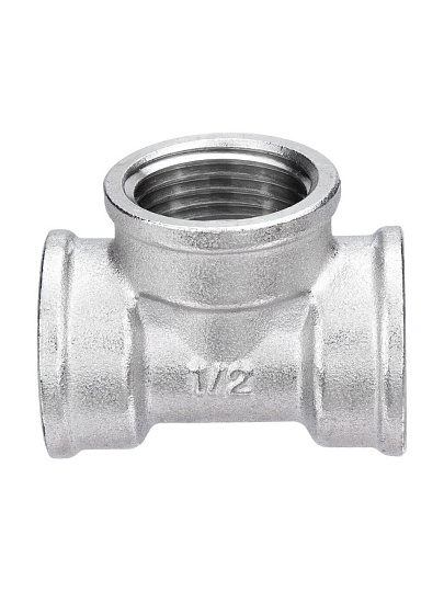 Тройник 1/2", г-г-г, латунь, AquaLink