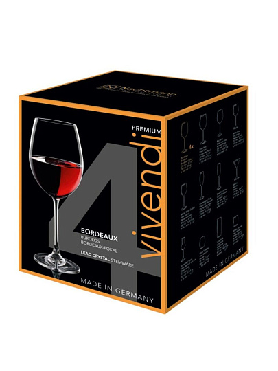 Бокал для вина, 474 мл, хрустальное стекло, 4 шт, Nachtmann, Vivendi, 85692
