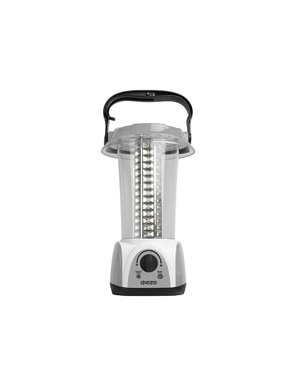 Фонарь кемпинговый, встроенный аккумулятор, ФАZА, AccuF5-L84-gy, зарядка от сети 220 В, ABS-пластик, серый, 5034372