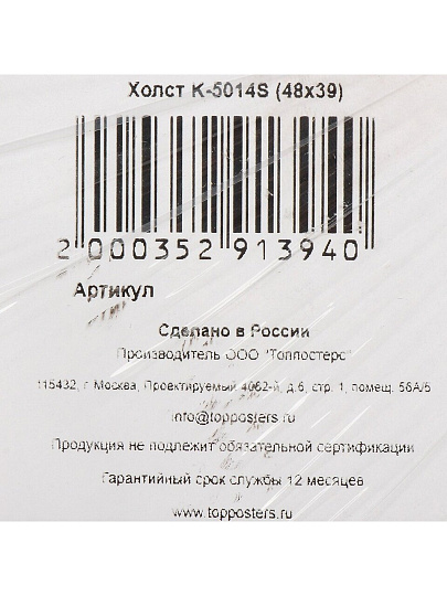 Картина холст, 48х39 см, K-5014S