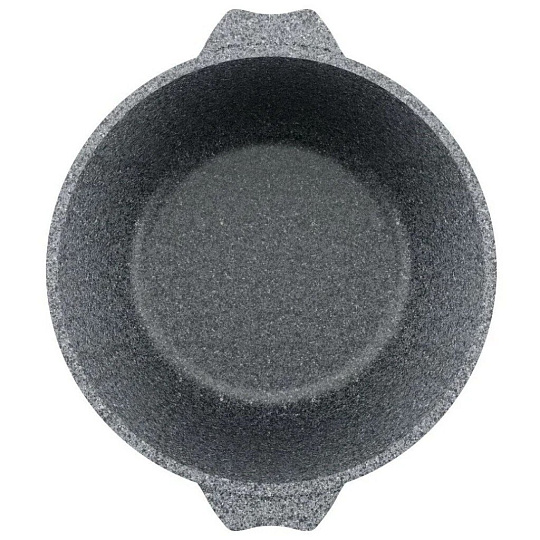 Кастрюля алюминий, антипригарное покрытие, 4 л, крышка стекло, Мечта, Premium grey, 44901, серая