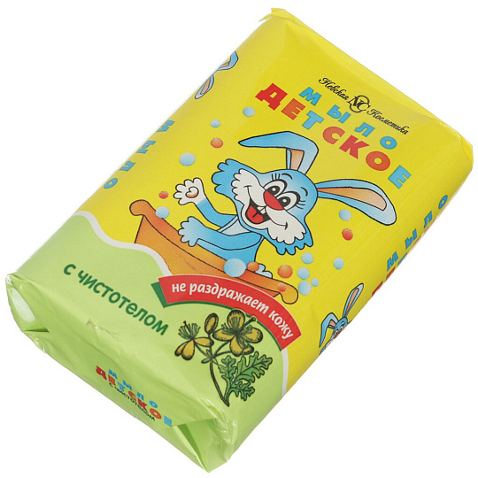Мыло детское Невская косметика, Чистотел, для купания, 90 г