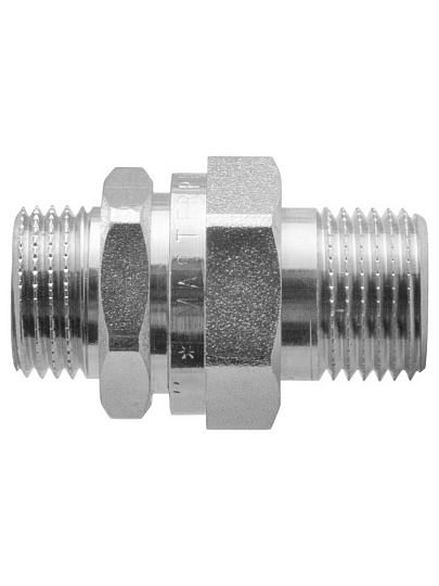 Американка 1/2'', ш-ш, латунь, прямая, индивидуальная упаковка, никель, MasterProf
