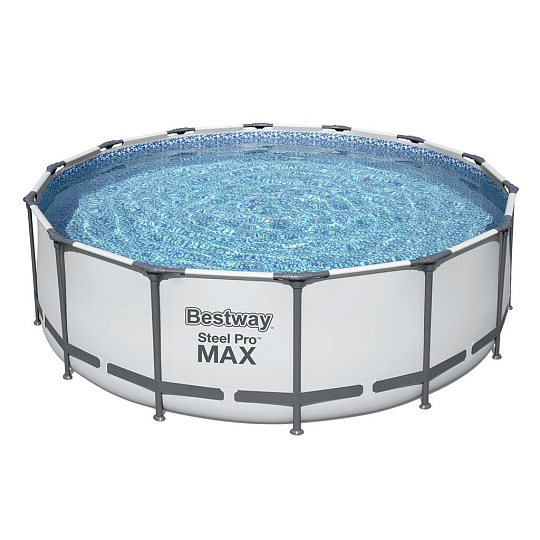 Бассейн каркасный Bestway, 427х122 см, Steel Pro Max, 5612X, фильтр-насос, лестница, тент, 15232 л