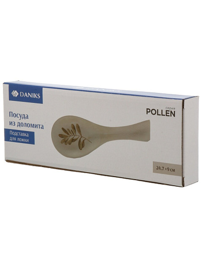 Подставка для ложки, доломит, 9х24.7 см, Daniks, Pollen