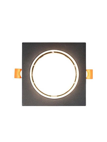 Светильник встраиваемый Элегия, GX53, квадратный, черный, General Lighting Systems, GCL-GX53-H38
