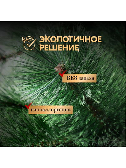 Елка новогодняя напольная, 240 см, Мурманская, сосна, зеленая, хвоя леска, Y4-8415