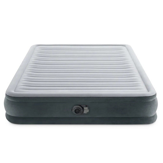 Кровать надувная Intex, 203х152х33 см, Comfort-Plush Mid Rise, 67770ND, насос встроенный, электрический, флокированная, 273 кг