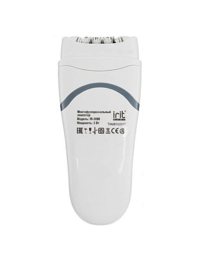 Эпилятор Irit, IR-3098, насадки для бритья и педикюра, питание от аккумулятора